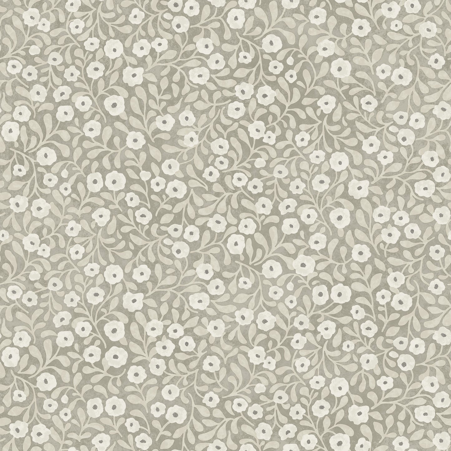 York Wallcoverings Chesapeake Poppy Trail Grey Floral Wallpaper Botanical Farmhouse Grey  Wallpaper - 4169-83131