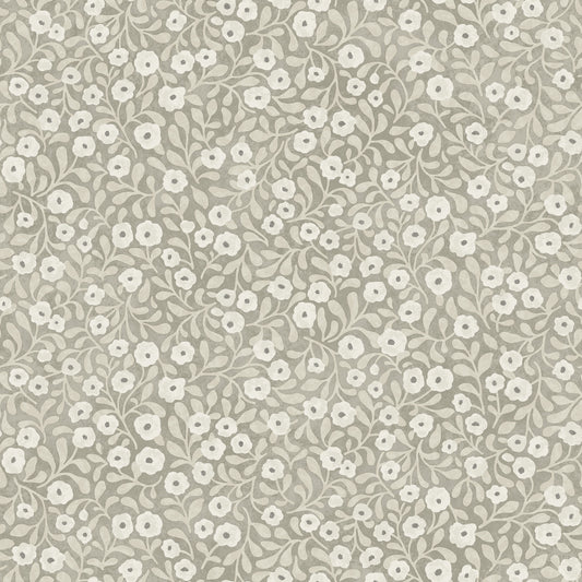 York Wallcoverings Chesapeake Poppy Trail Grey Floral Wallpaper Botanical Farmhouse Grey  Wallpaper - 4169-83131