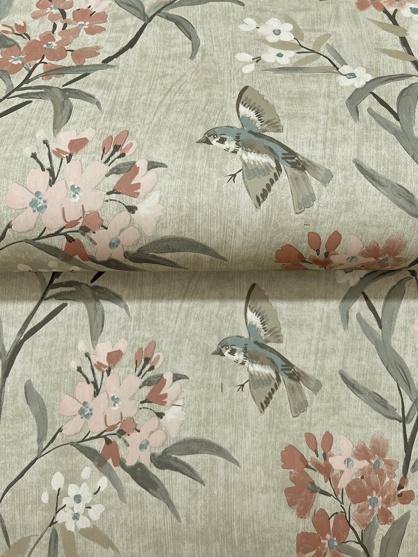 York Wallcoverings Chesapeake Tea Olive Green Finch Frolic Wallpaper Animals Transitional Green  Wallpaper - 4169-83138