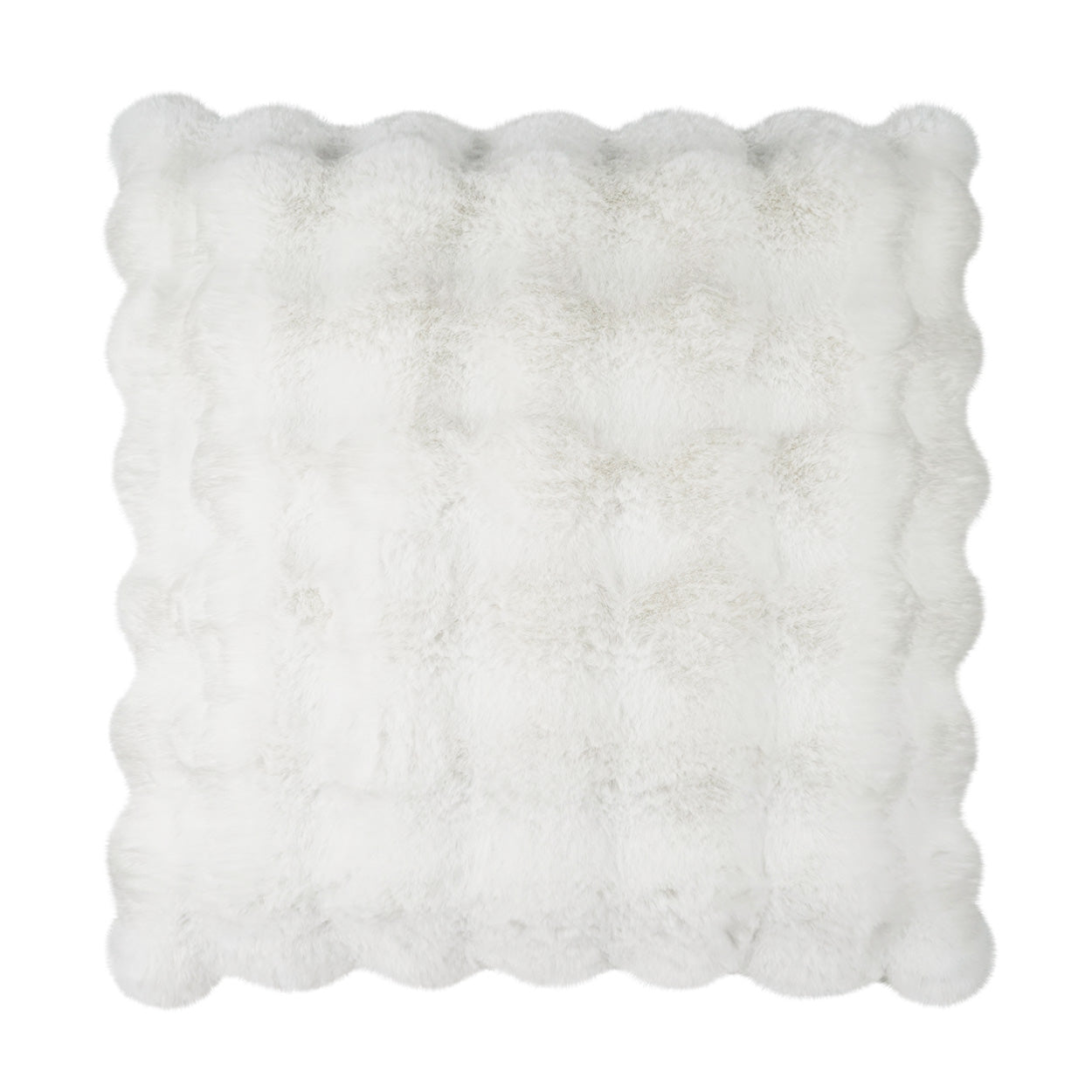 D.V. KAP HOME   24" x 24" Affair Pillow - Cloud Faux Fur, Solid    - 4169-C-2424