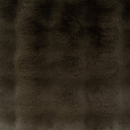 D.V. KAP HOME   24" x 24" Affair Pillow - Espresso Faux Fur, Solid    - 4169-E-2424