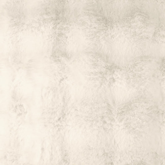 D.V. KAP HOME 4169-I-YARD Affair Fabric - Ivory Faux Fur, Solid  Ivory   - Affair