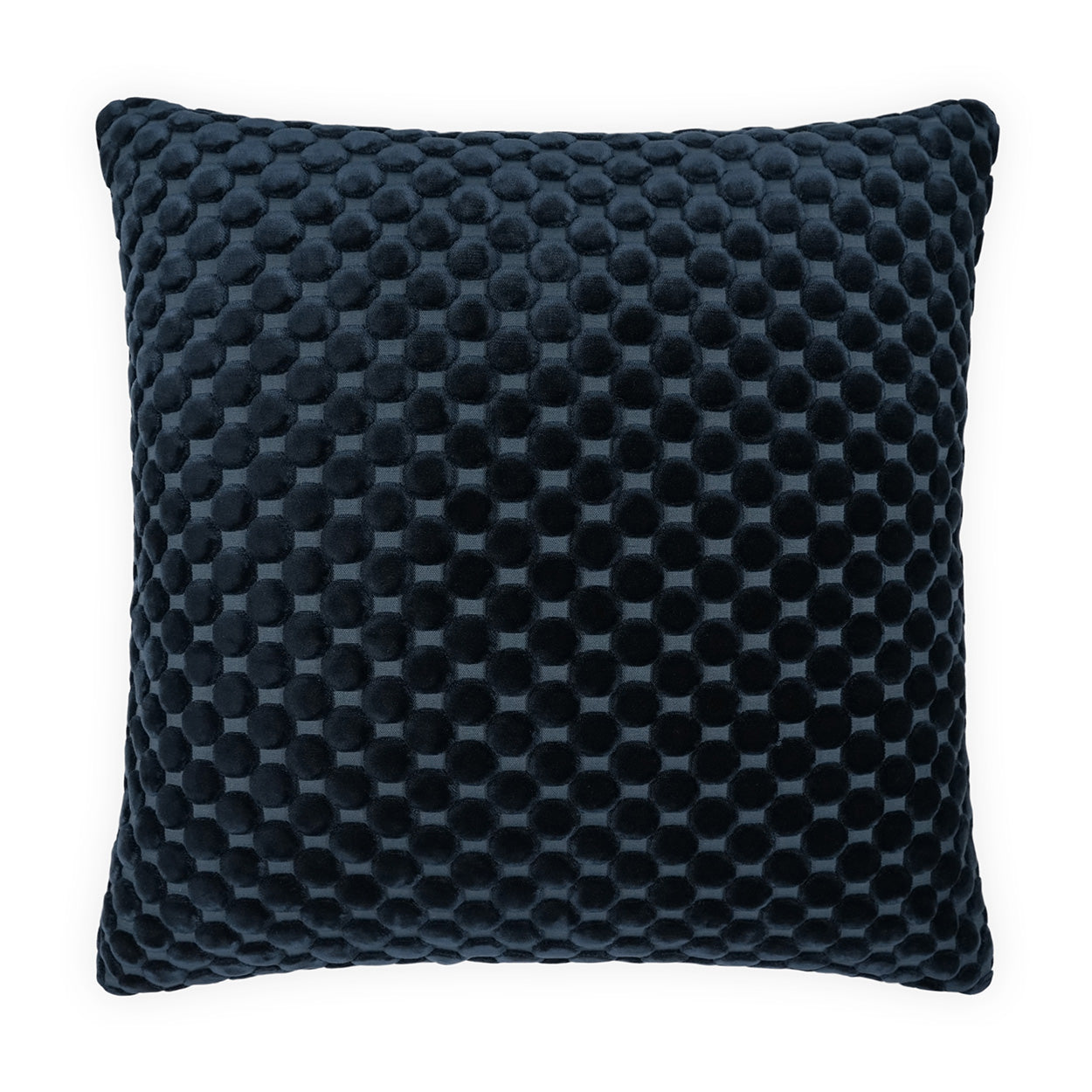 D.V. KAP HOME   24" x 24" Dance Pillow - Midnight Circular - Dots    - 4172-M-2424