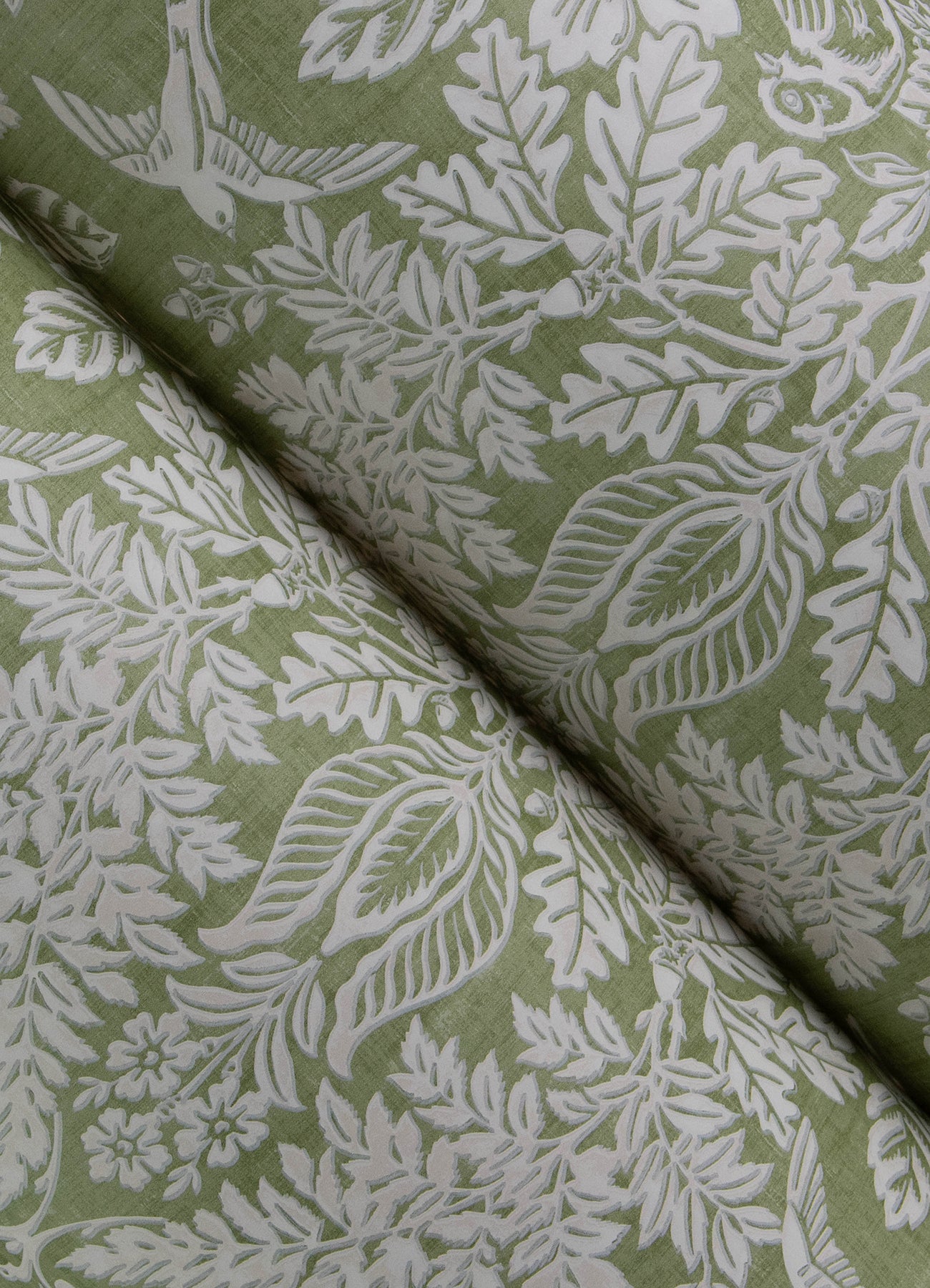 York Wallcoverings A-Street Prints Finch Light Green Woodland Damask Wallpaper Animals Modern Light Green  Wallpaper - 4173-27620
