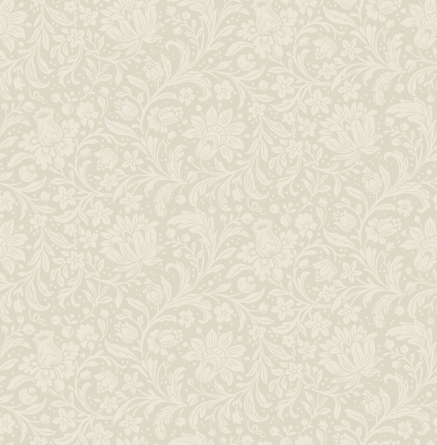 York Wallcoverings A-Street Prints Hague Ivory Floral Trail Wallpaper Botanical Traditional Ivory  Wallpaper - 4173-27629