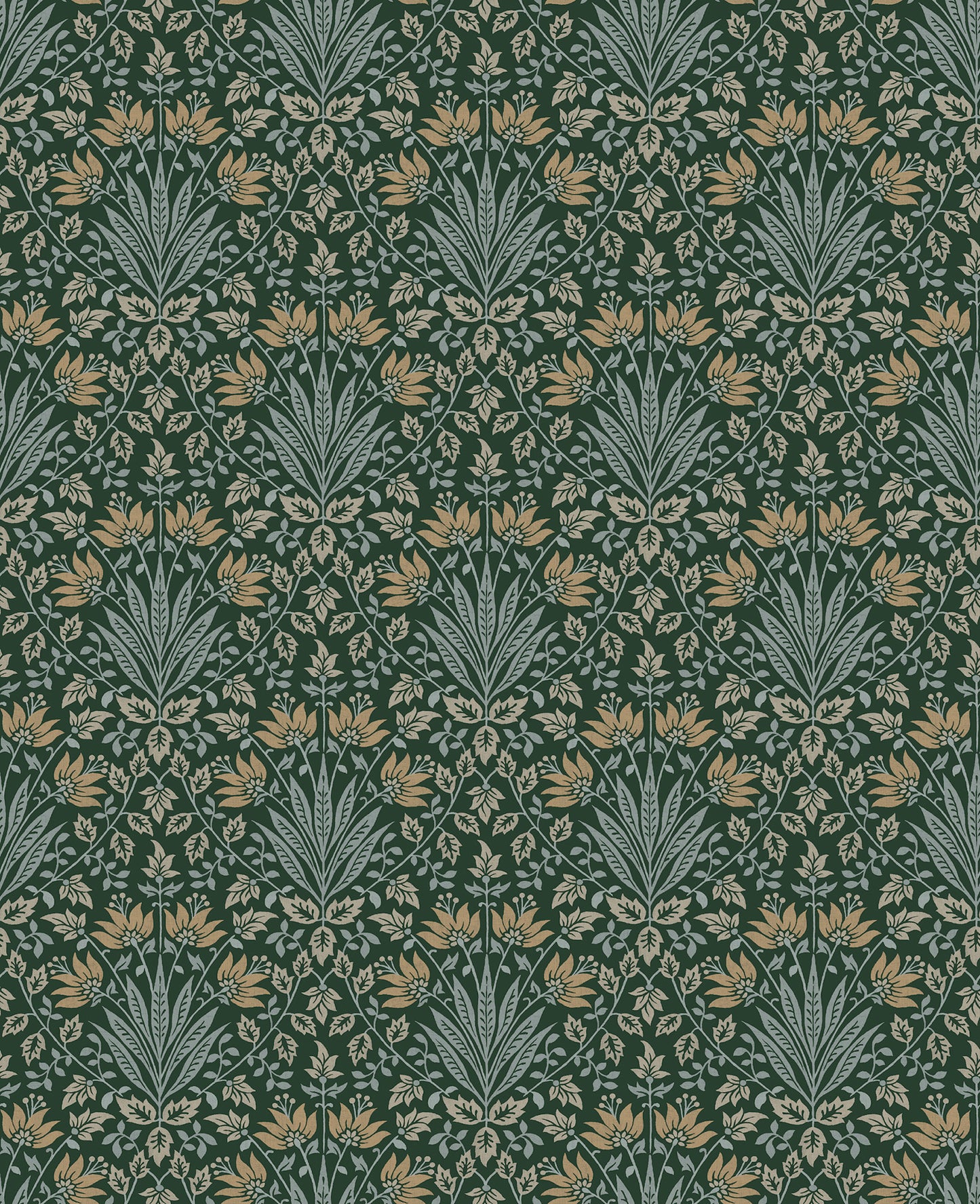 York Wallcoverings A-Street Prints Woodbury Evergreen Floral Damask Wallpaper Botanical Traditional Evergreen  Wallpaper - 4173-27631