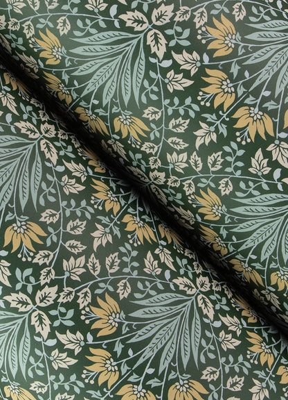 York Wallcoverings A-Street Prints Woodbury Evergreen Floral Damask Wallpaper Botanical Traditional Evergreen  Wallpaper - 4173-27631