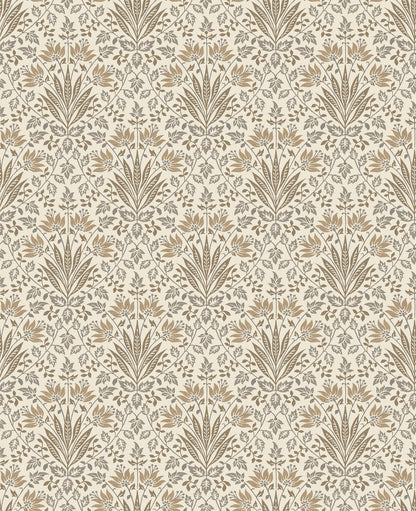 York Wallcoverings A-Street Prints Woodbury Brown Floral Damask Wallpaper Botanical Traditional Brown  Wallpaper - 4173-27633