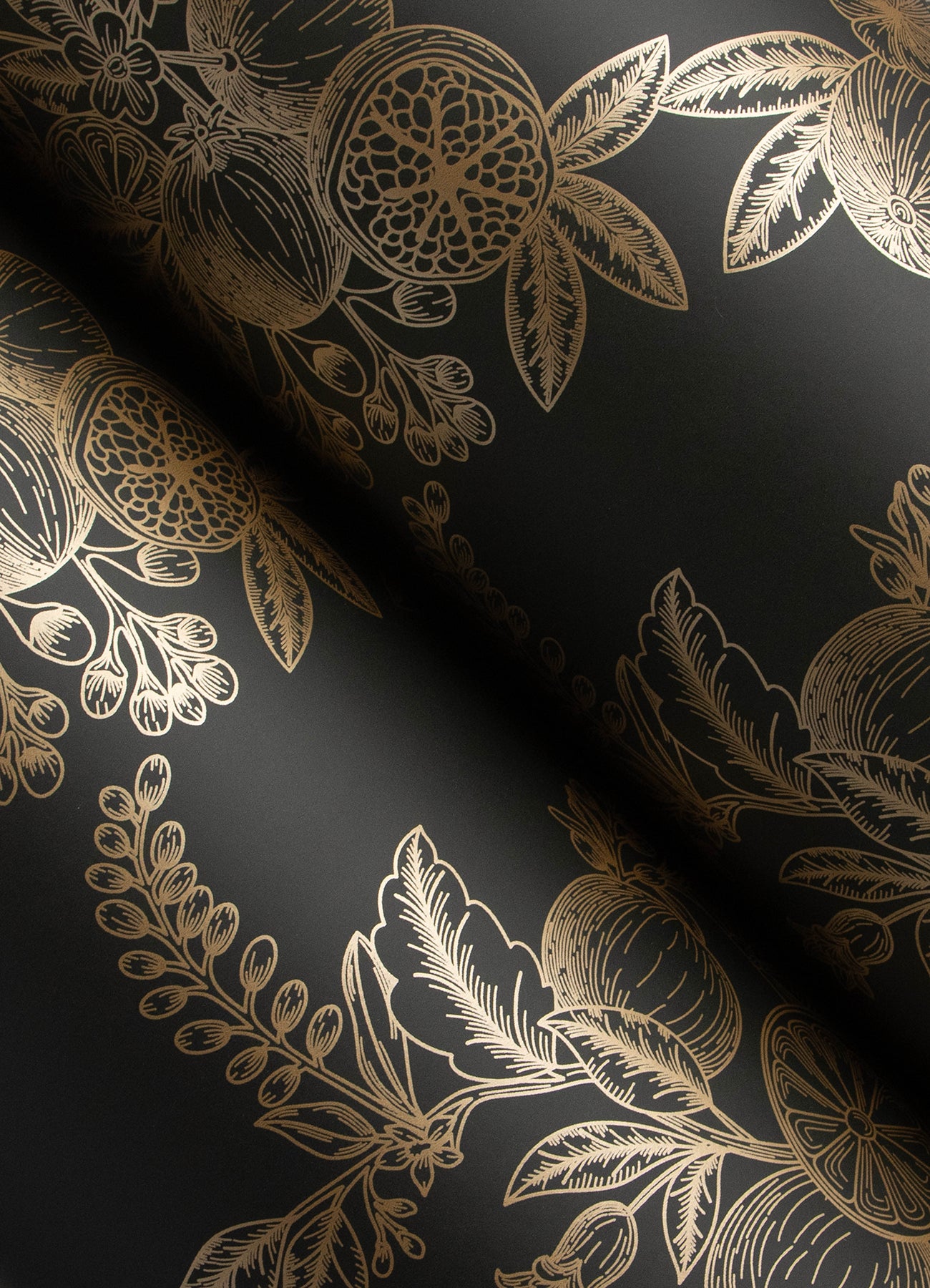 York Wallcoverings A-Street Prints Gerty Gold Fruit Toile Wallpaper Botanical Modern Gold  Wallpaper - 4173-27635
