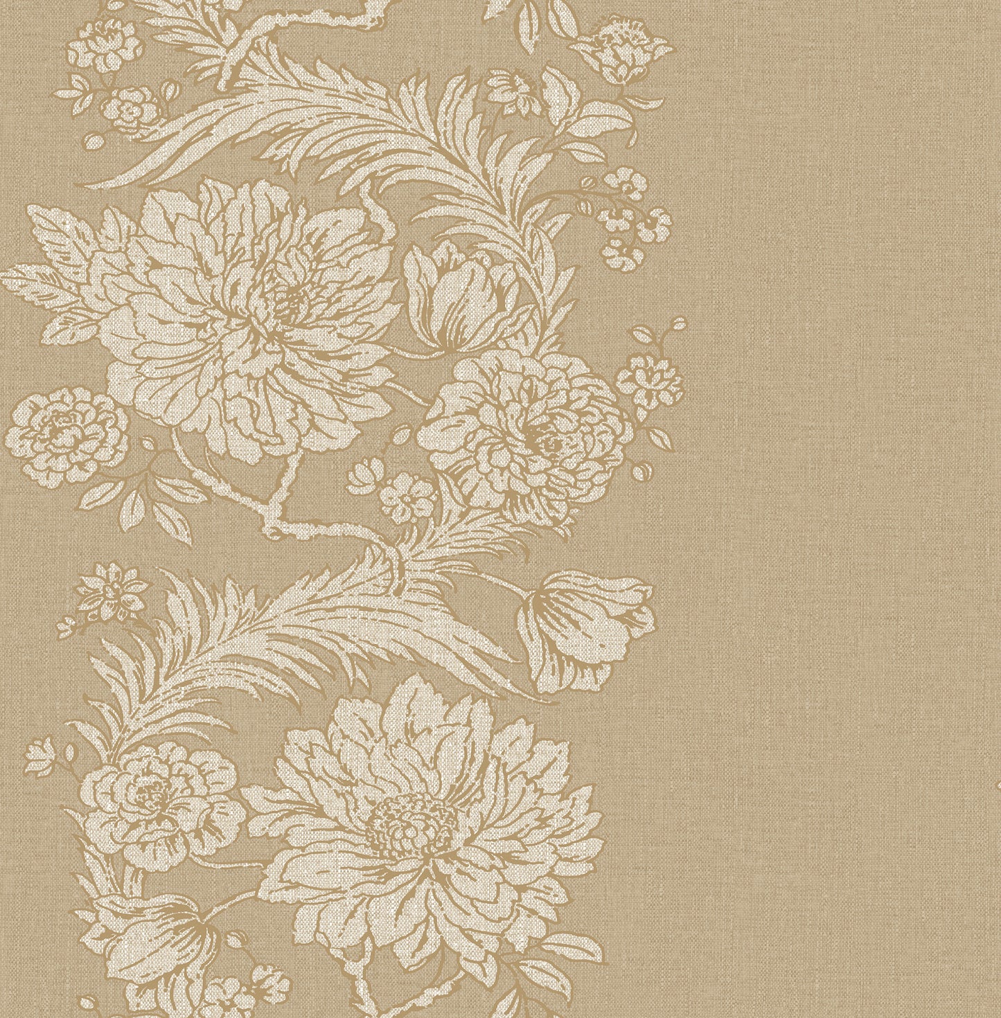York Wallcoverings A-Street Prints Gisela Neutral Floral Columns Wallpaper Botanical Farmhouse Neutral  Wallpaper - 4173-27640