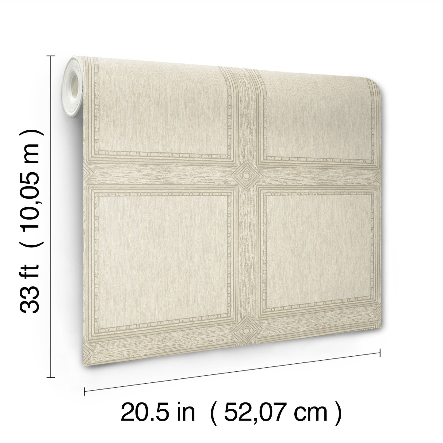 York Wallcoverings A-Street Prints Moorland Ivory Wood Panel Wallpaper Graphics Traditional Ivory  Wallpaper - 4173-27658