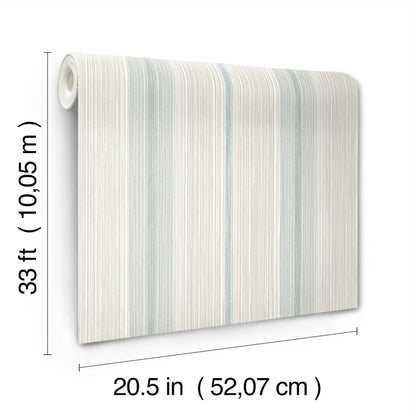 York Wallcoverings A-Street Prints Ames Light Blue Linen Stripe Wallpaper Graphics Transitional Light Blue  Wallpaper - 4173-27660
