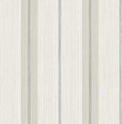 York Wallcoverings A-Street Prints Ames Grey Linen Stripe Wallpaper Graphics Transitional Grey  Wallpaper - 4173-27661