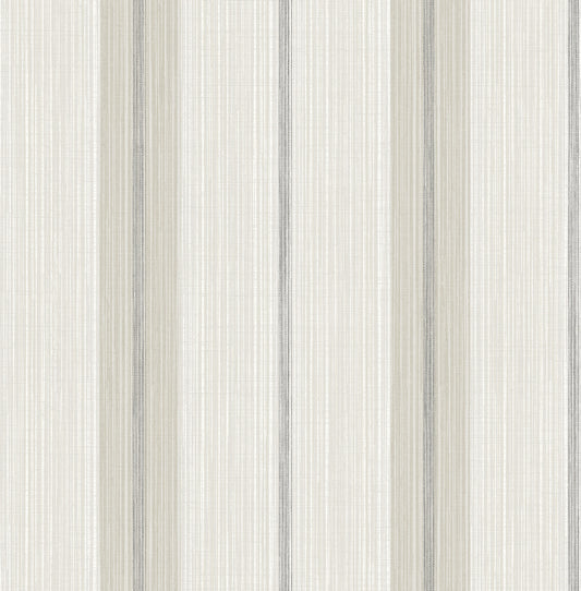 York Wallcoverings A-Street Prints Ames Grey Linen Stripe Wallpaper Graphics Transitional Grey  Wallpaper - 4173-27661