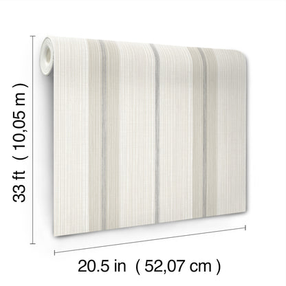 York Wallcoverings A-Street Prints Ames Grey Linen Stripe Wallpaper Graphics Transitional Grey  Wallpaper - 4173-27661