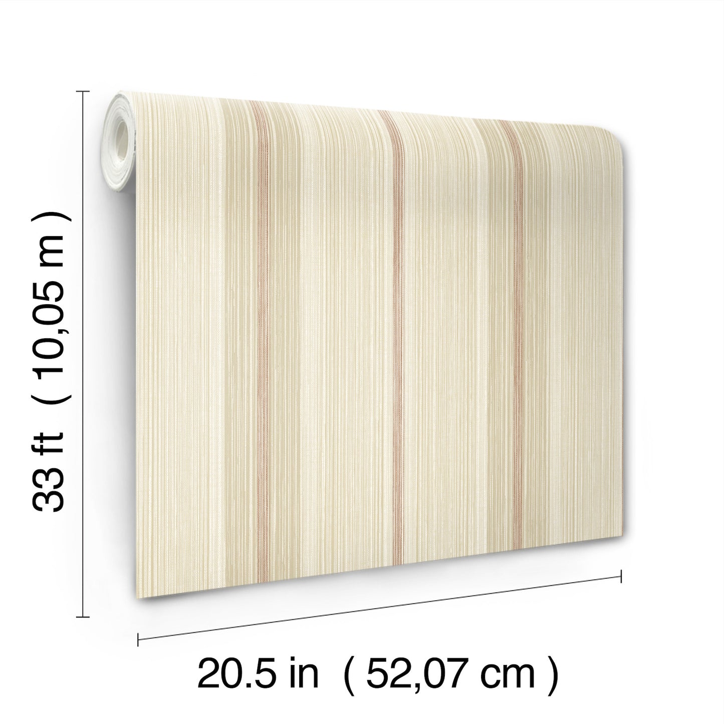 York Wallcoverings A-Street Prints Ames Red Linen Stripe Wallpaper Graphics Transitional Red  Wallpaper - 4173-27663