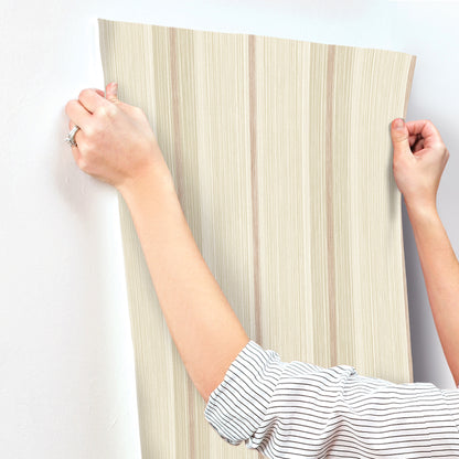 York Wallcoverings A-Street Prints Ames Red Linen Stripe Wallpaper Graphics Transitional Red  Wallpaper - 4173-27663