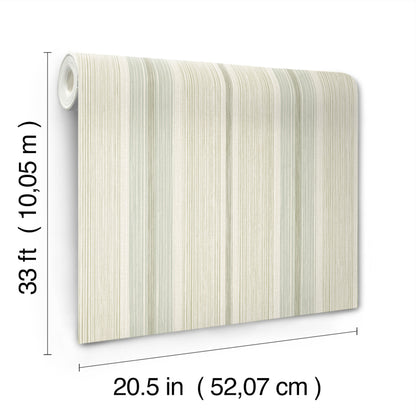 York Wallcoverings A-Street Prints Ames Seafoam Linen Stripe Wallpaper Graphics Transitional Seafoam  Wallpaper - 4173-27664