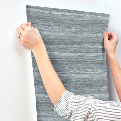 York Wallcoverings A-Street Prints Lyman Blue Striated Wallpaper Graphics Modern Blue  Wallpaper - 4173-27667