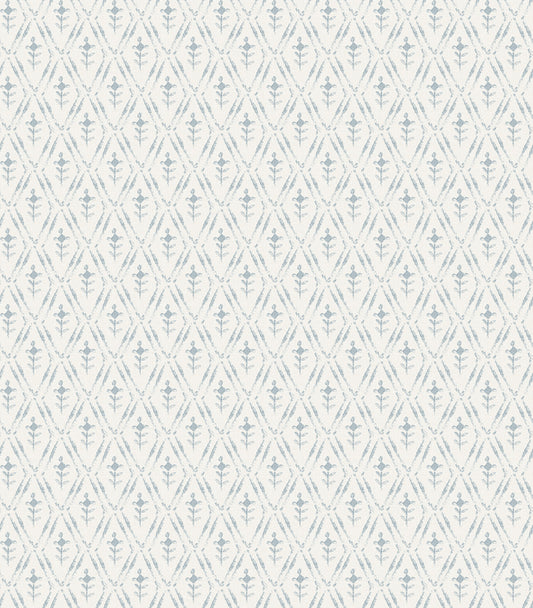 York Wallcoverings A-Street Prints Tillie Blue Diamond Floral Wallpaper Graphics Transitional Blue  Wallpaper - 4173-27671