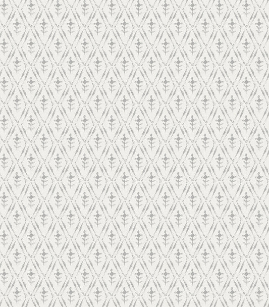 York Wallcoverings A-Street Prints Tillie Grey Diamond Floral Wallpaper Graphics Transitional Grey  Wallpaper - 4173-27672