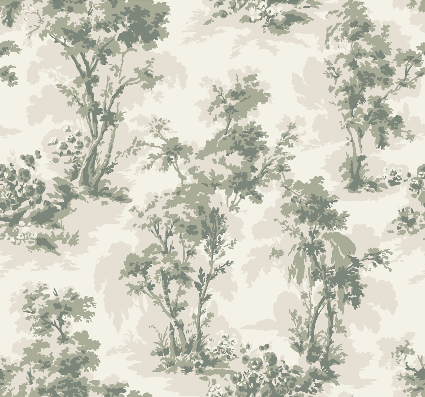 York Wallcoverings A-Street Prints Sainsbury Sage Forest Wallpaper Botanical Traditional Sage  Wallpaper - 4173-82104