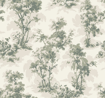 York Wallcoverings A-Street Prints Sainsbury Sage Forest Wallpaper Botanical Traditional Sage  Wallpaper - 4173-82104