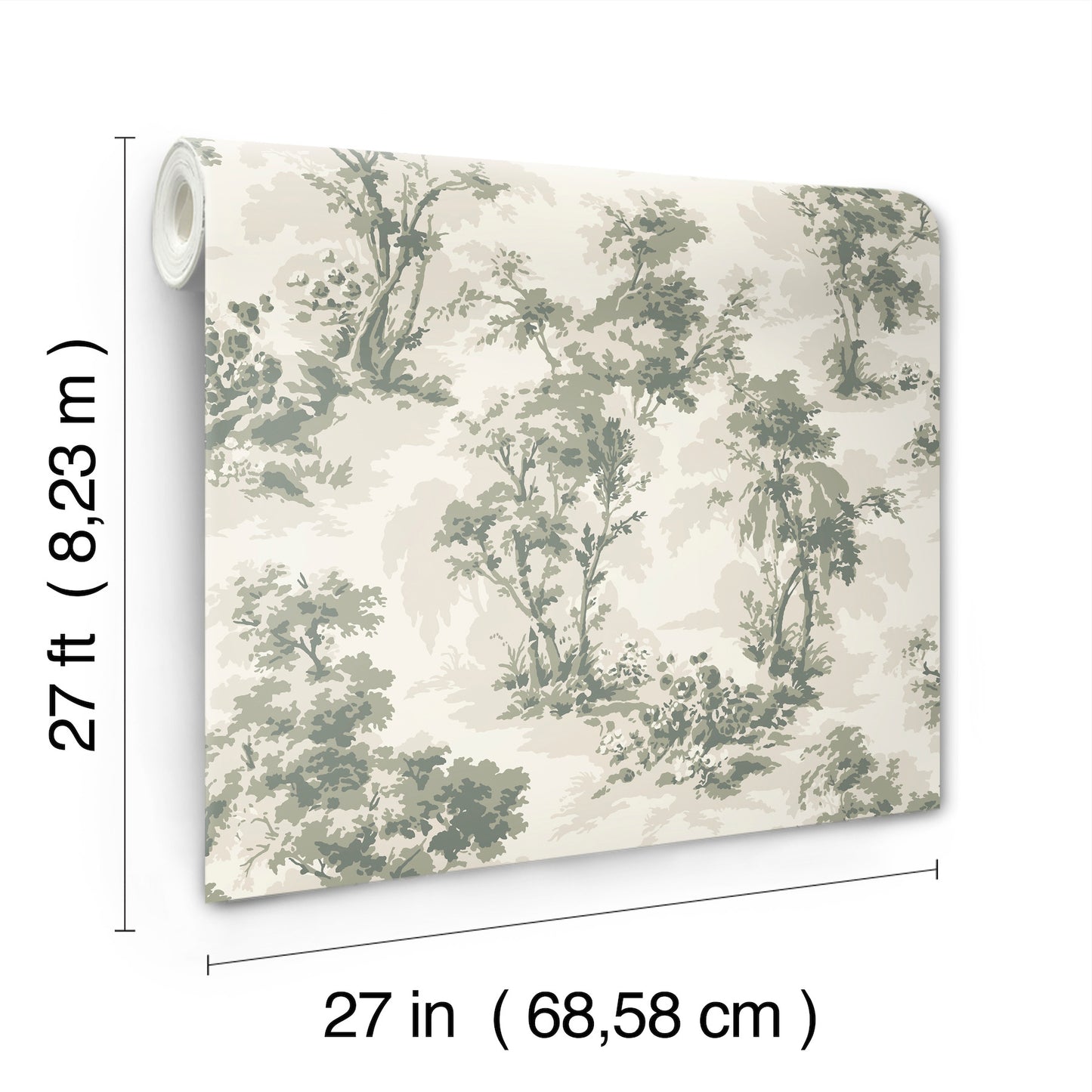 York Wallcoverings A-Street Prints Sainsbury Sage Forest Wallpaper Botanical Traditional Sage  Wallpaper - 4173-82104