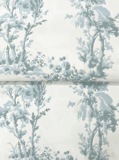 York Wallcoverings A-Street Prints Sainsbury Light Blue Forest Wallpaper Botanical Traditional Light Blue  Wallpaper - 4173-82105