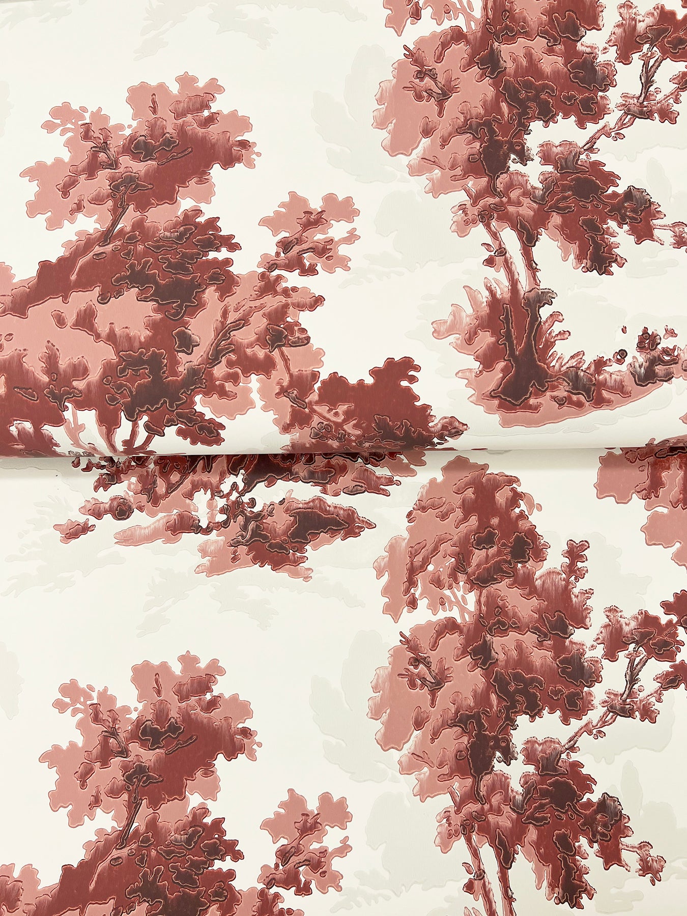 York Wallcoverings A-Street Prints Sainsbury Ruby Forest Wallpaper Botanical Traditional Ruby  Wallpaper - 4173-82106