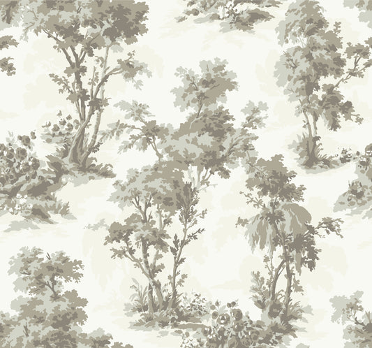 York Wallcoverings A-Street Prints Sainsbury Slate Forest Wallpaper Botanical Traditional Slate  Wallpaper - 4173-82107