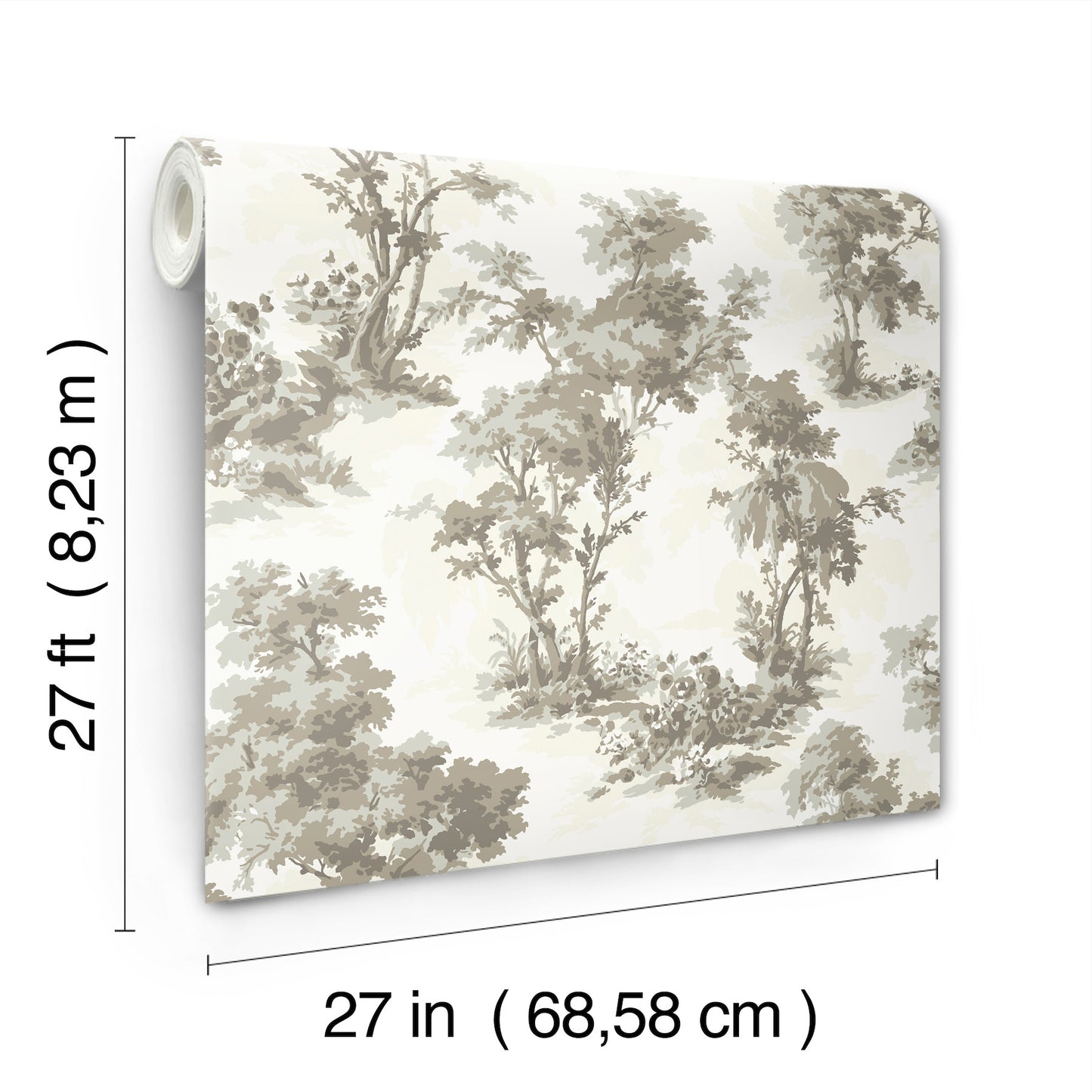 York Wallcoverings A-Street Prints Sainsbury Slate Forest Wallpaper Botanical Traditional Slate  Wallpaper - 4173-82107