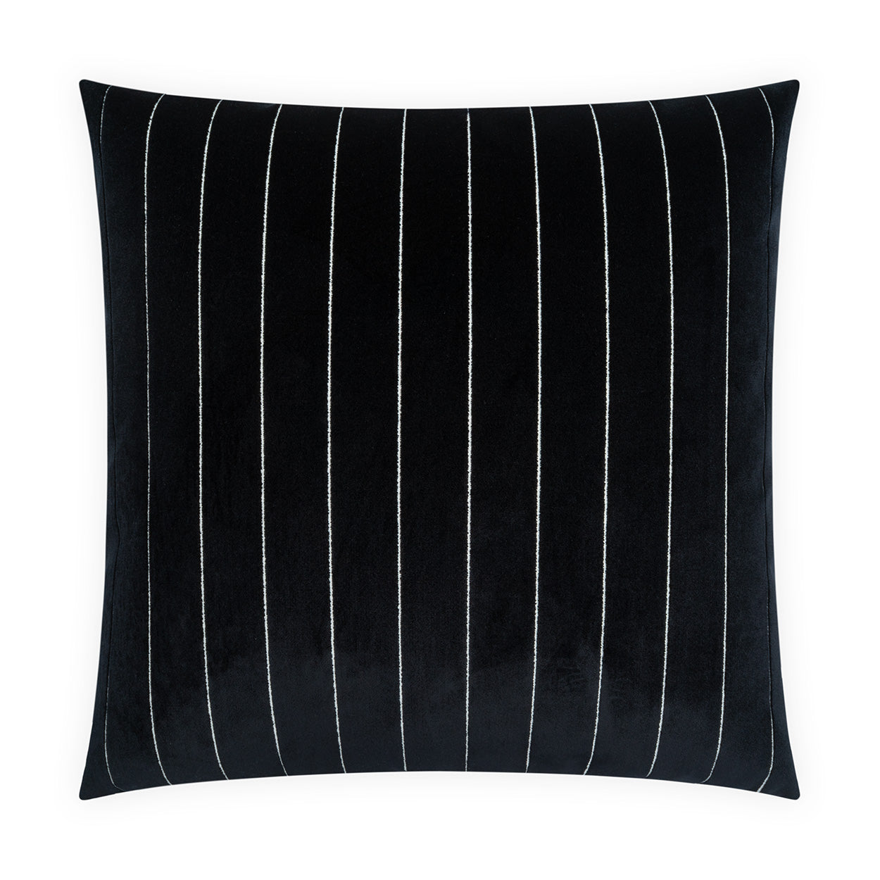 D.V. KAP HOME   24" x 24" Bizete Pillow - Ebony Stripes    - 4173-E-2424