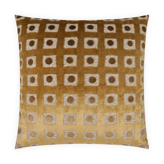 D.V. KAP HOME   24" x 24" Domino Pillow - Topaz Circular - Dots    - 4175-T-2424