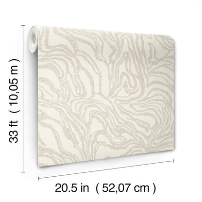 York Wallcoverings A-Street Prints Massar Taupe Modern Marbled Wallpaper Abstract Modern Taupe  Wallpaper - 4177-27706