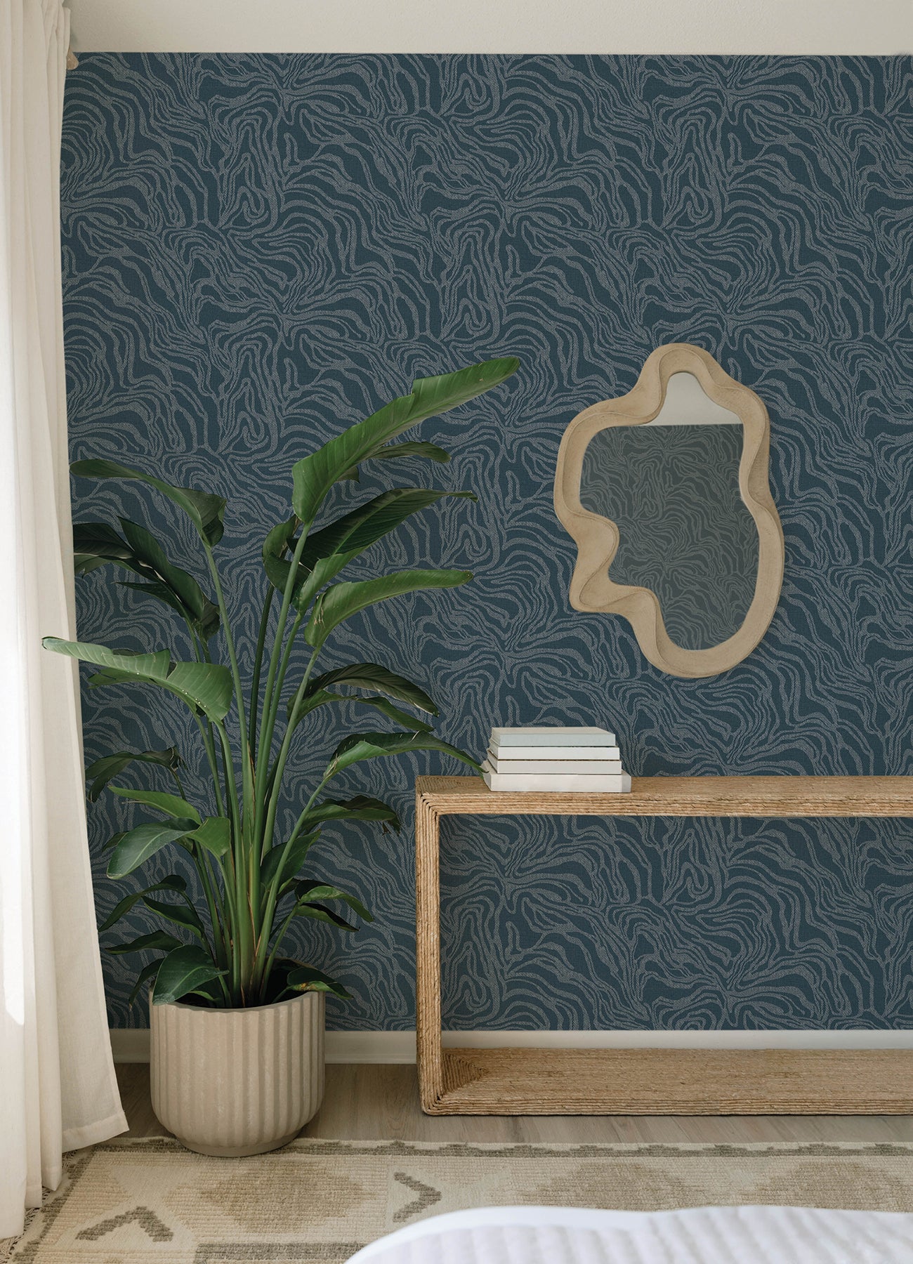 York Wallcoverings A-Street Prints Massar Teal Modern Marbled Wallpaper Abstract Glam Teal  Wallpaper - 4177-27707