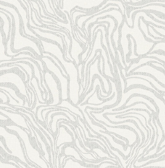 York Wallcoverings A-Street Prints Massar Silver Modern Marbled Wallpaper Abstract Glam Silver  Wallpaper - 4177-27708