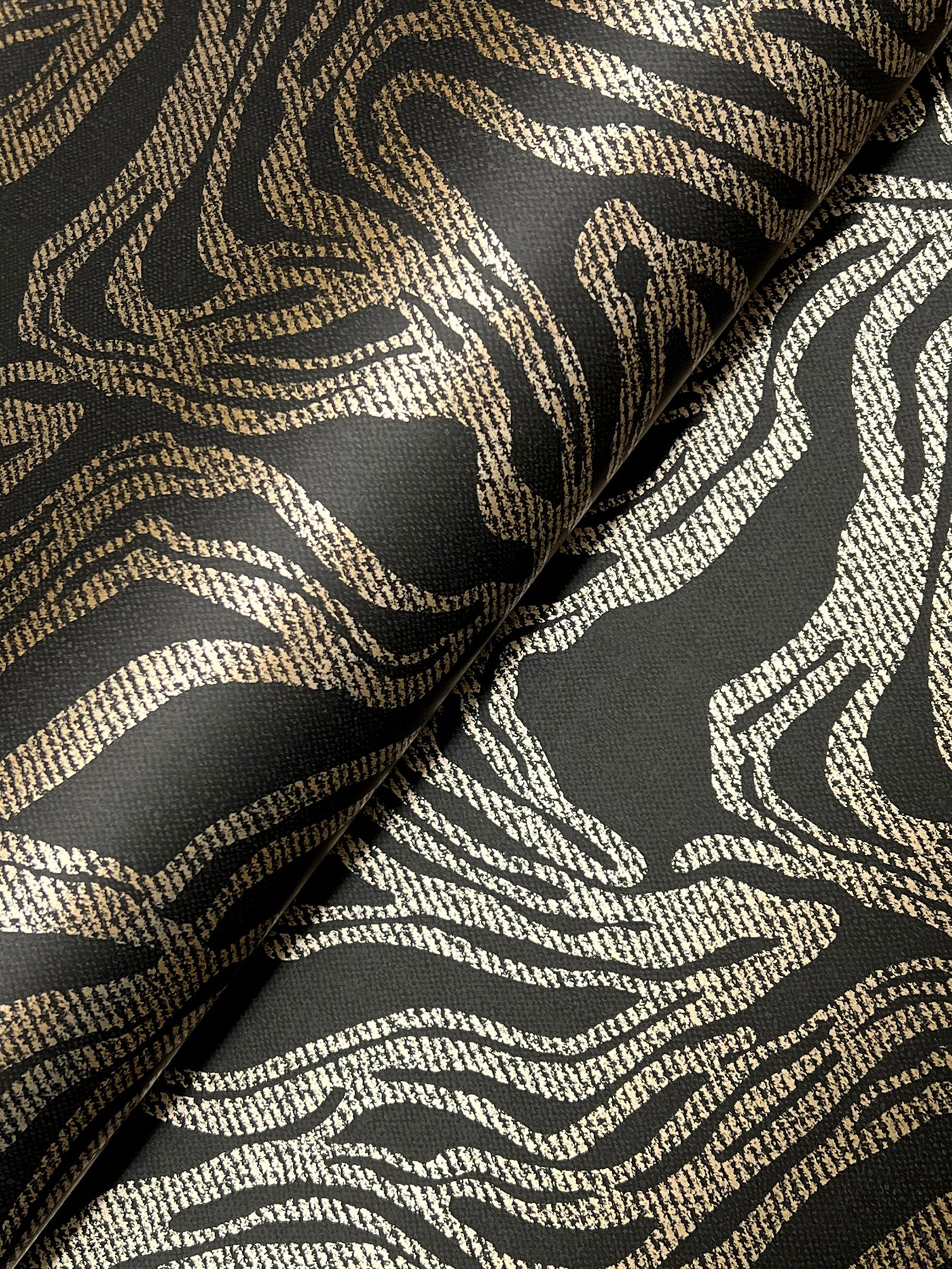 York Wallcoverings A-Street Prints Massar Black Modern Marbled Wallpaper Abstract Glam Black  Wallpaper - 4177-27709