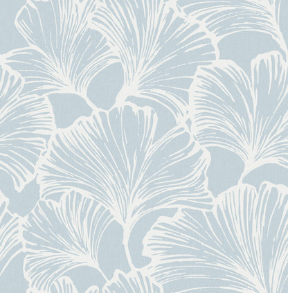 York Wallcoverings A-Street Prints Kyoto Sky Ginkgo Leaf Wallpaper Botanical Modern Sky  Wallpaper - 4177-27712