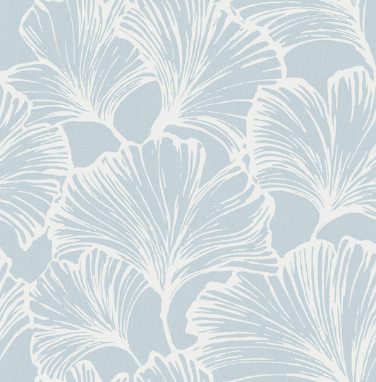 York Wallcoverings A-Street Prints Kyoto Sky Ginkgo Leaf Wallpaper Botanical Modern Sky  Wallpaper - 4177-27712