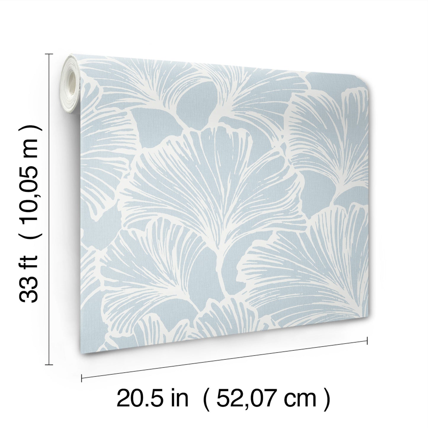 York Wallcoverings A-Street Prints Kyoto Sky Ginkgo Leaf Wallpaper Botanical Modern Sky  Wallpaper - 4177-27712