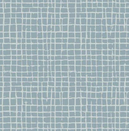 York Wallcoverings A-Street Prints Albin Sky Blue Gridline Wallpaper Graphics Modern Sky Blue  Wallpaper - 4177-27715