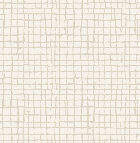 York Wallcoverings A-Street Prints Albin Beige Gridline Wallpaper Graphics Modern Beige  Wallpaper - 4177-27716