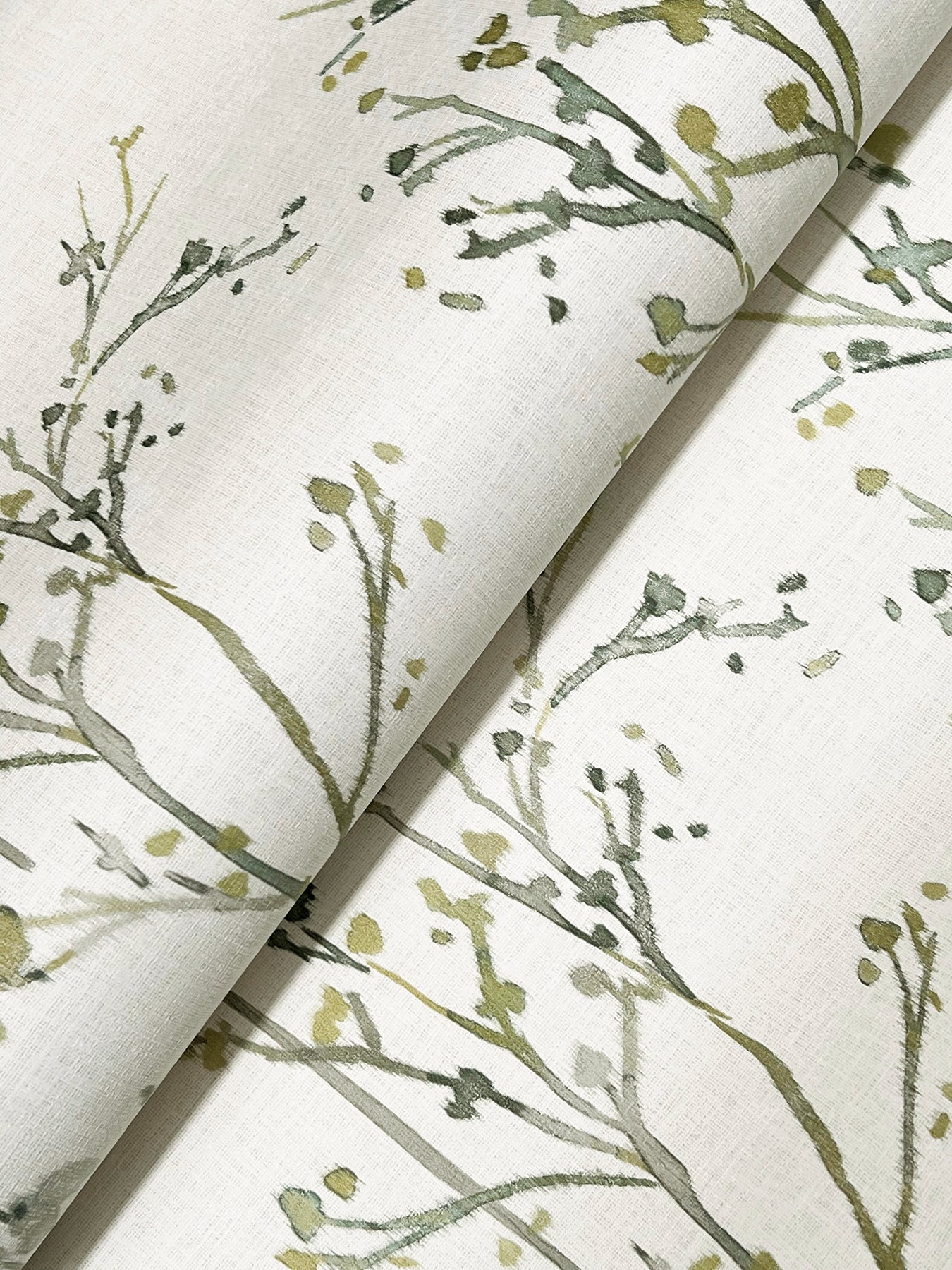 York Wallcoverings A-Street Prints Silverling Moss Budding Branches Wallpaper Botanical Farmhouse Moss  Wallpaper - 4177-27719