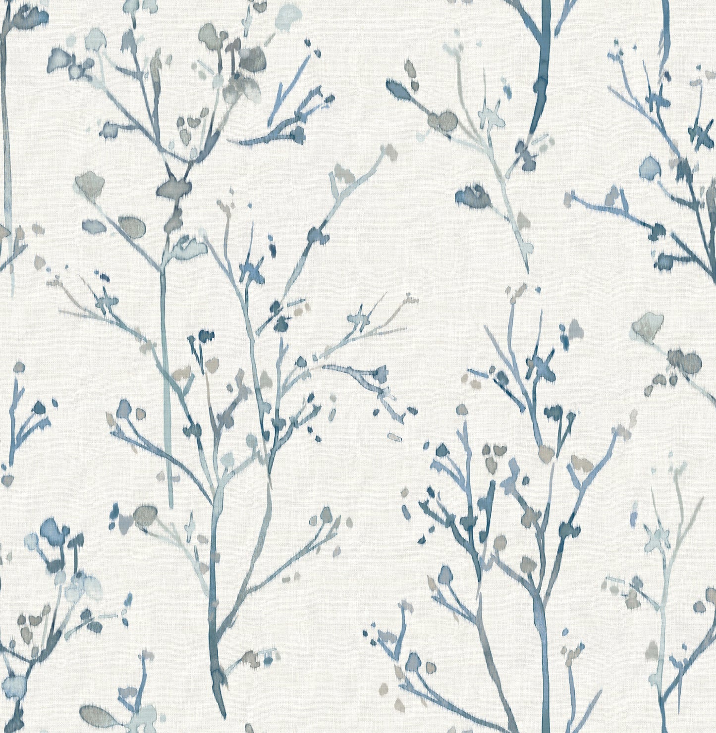 York Wallcoverings A-Street Prints Silverling Blue Budding Branches Wallpaper Botanical Farmhouse Blue  Wallpaper - 4177-27721