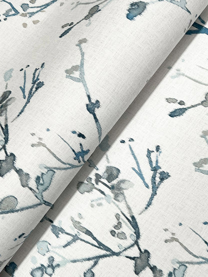 York Wallcoverings A-Street Prints Silverling Blue Budding Branches Wallpaper Botanical Farmhouse Blue  Wallpaper - 4177-27721