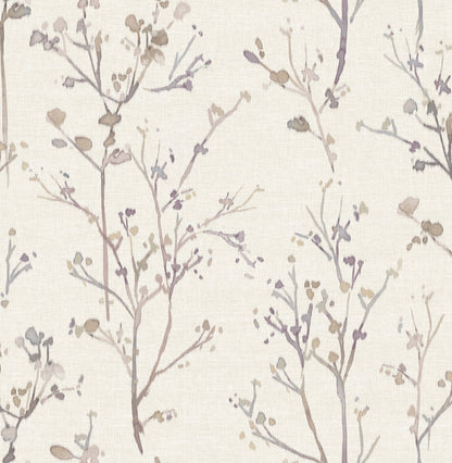 York Wallcoverings A-Street Prints Silverling Lavender Budding Branches Wallpaper Botanical Farmhouse Lavender  Wallpaper - 4177-27722