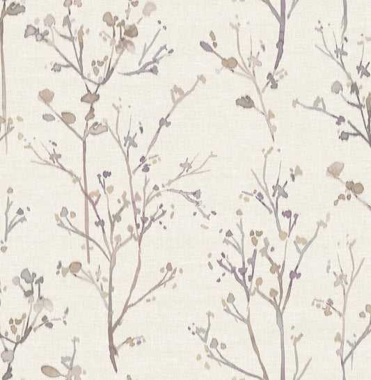 York Wallcoverings A-Street Prints Silverling Lavender Budding Branches Wallpaper Botanical Farmhouse Lavender  Wallpaper - 4177-27722