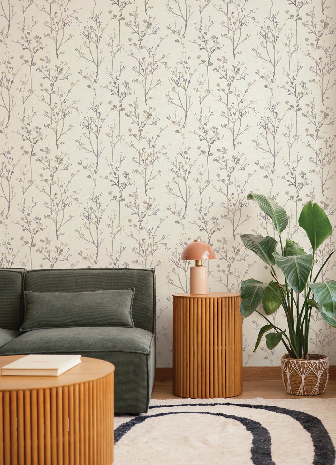 York Wallcoverings A-Street Prints Silverling Lavender Budding Branches Wallpaper Botanical Farmhouse Lavender  Wallpaper - 4177-27722
