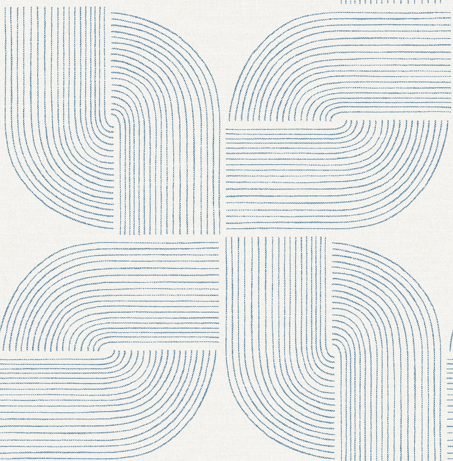 York Wallcoverings A-Street Prints Savoye Dark Blue Spiral Arches Wallpaper Graphics Retro Dark Blue  Wallpaper - 4177-27723